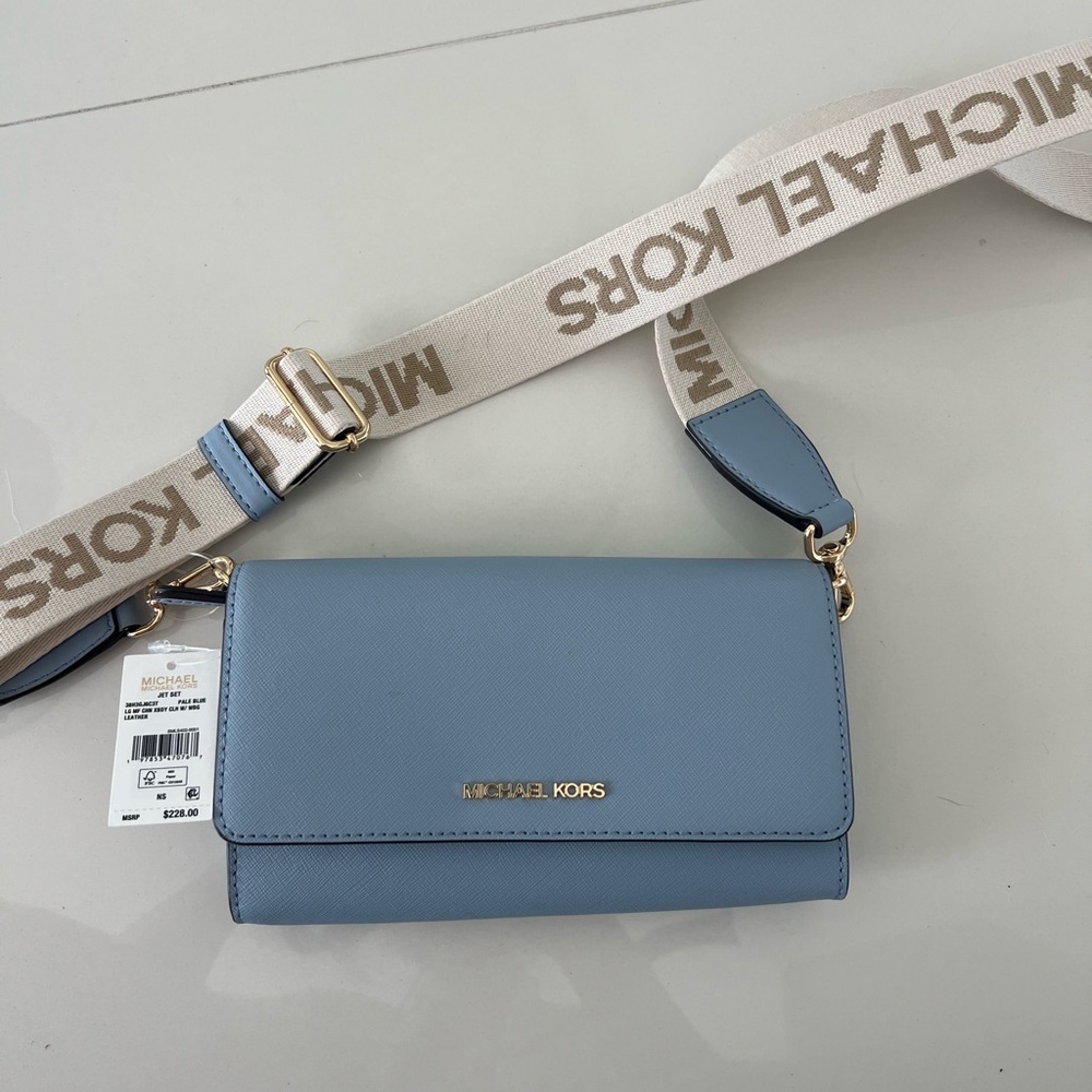Michael Kors Light Blue Crossbody Bag